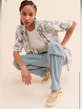 Free People Feelin’ Good Utility Pull-On Pants